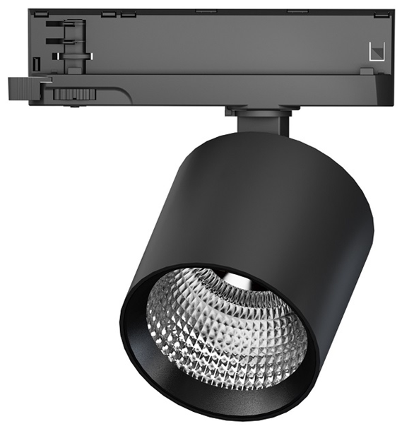 Трековый светодиодный светильник трехфазный Capo LED 30W 3000K CRI90 45deg black Vivo Luce Ø90x88x158 арт.68011