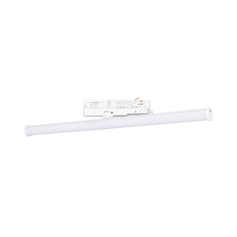 Диодный трековый светильник на трехфазный шинопровод Arlight LGD-TUBE-TURN-4TR-L600-20W Warm3000 (WH, 180 deg, 230V) арт.036299