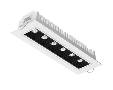 LED светильник Вартон DL-STELLAR  встраиваемый ПОВОРОТНЫЙ 199X62X45MM 15W 34° белый