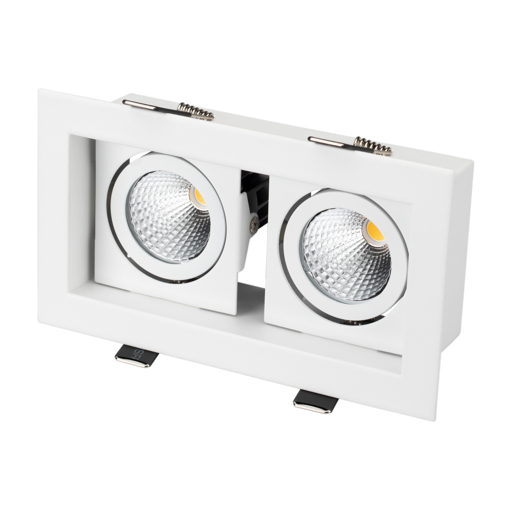 Светильник Arlight CL-KARDAN-S180x102-2x9W Day (WH, WH-BK, 38 deg)