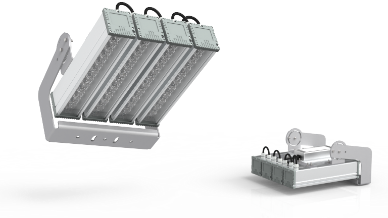 Архитектурный уличный диодный светильник SVT-ARH-Direct-300-26W QUATTRO втор.оптика