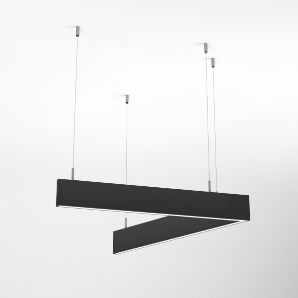 Светильник Arlight ALT-LINEAIR-ANGLE-60-FLAT-UPDOWN-DIM-700x605-55W (BK, 100 deg, 230V)