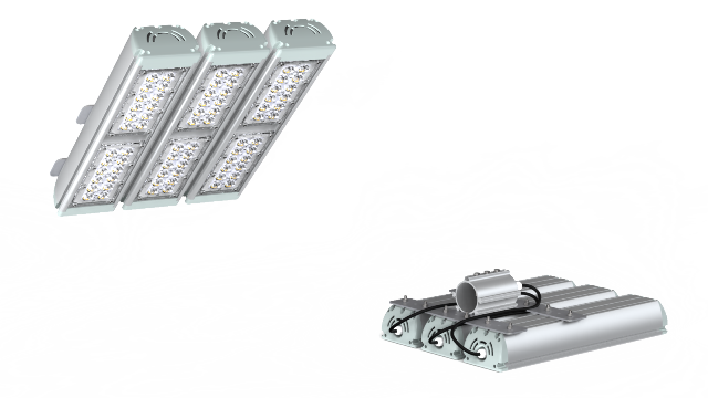 Светильник светодиодный трехмодульный 156вт SVT-STR-MPRO-53W TRIO втор.оптика