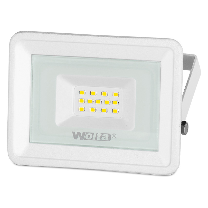 Светодиодный прожектор IP65 5500K 10Вт Wolta WFL-10W/06W белый SMD 850 Лм 1/40